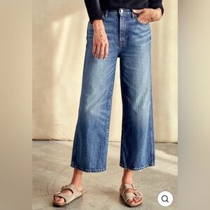 Outerknown Women’s Brook Wide Leg Medium Wash Jeans Size 32 NEW $228 SEA Cotton